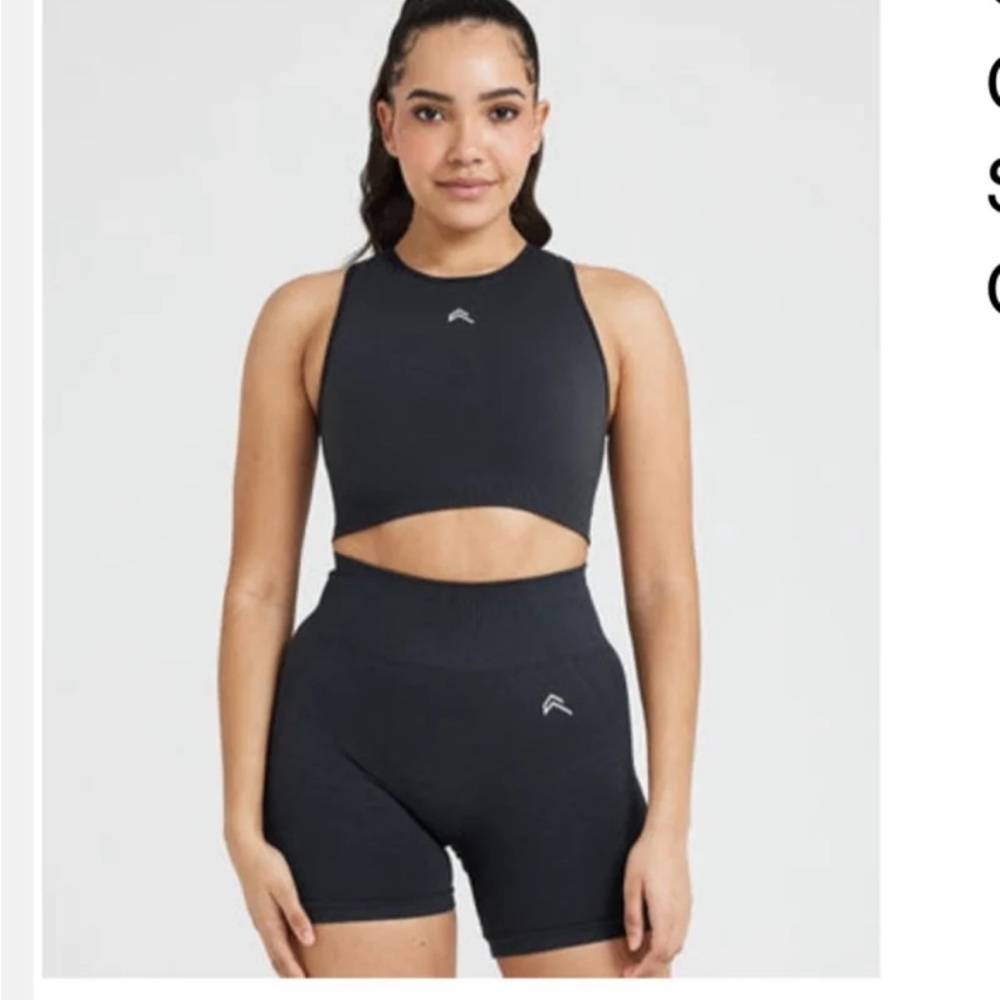 NWT oner active Classic Seamless 2.0 Crop coal small
